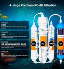4-stage Aquarium Reverse Osmosis System With Flushing Valve  