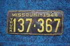 1944 Missouri Truck License Plate