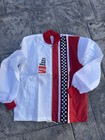 Vtg Nos Coca Cola Checkered Racing Jacket 70s Nylon Sz Lg Great Lakes Jacket Nwt