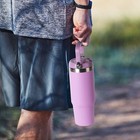 30 Oz Insulated Stainless Steel Tumbler With Swivel Handle  New Lilac