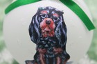 D183 Hand-made Christmas Ornament Dog - Cavalier King Charles Spaniel Black Tan