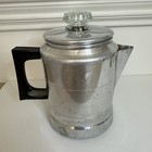 Vtg Comet 3 To 5 Cup Aluminum Coffee Pot Percolator Complete Usa Camping Rv  