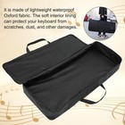 61 Key Keyboard Case  Waterproof 420d Oxford Electronic Piano Bag   Soft Padding