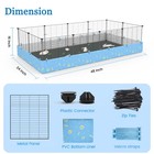 Guinea Pig Play Pen C c Cage Diy Metal Grid Fence  For Bunny Rabbit Small Animal