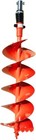 Garden Trax 52cc Earth Auger Combo W double Spiral Auger Drill Bit