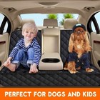 Dog Seats Cover For Back Seat Durable Waterproof Car Truck Suv W 2 Dog Seatbelt