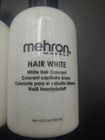 2 X Mehron Hair White Temporary Colorant Theatrical Makeup New 4 5 Oz  Each