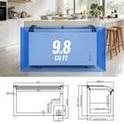 Commercial Chest Freezer Glass Lid 12 5 Cu Ft Ice Cream Display Sliding Top