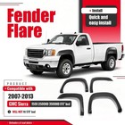 4pcs Fender Flares Compatible With 2007-2013 Gmc Sierra 1500 2500hd 3500hd 6 6  