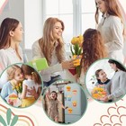  Pcs Mother s Day Paint Craft Kits Wood Fridge Magnet Color Your Own Mom 8