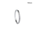 Platinum Flat Milgraine Wedding Band - Hypoallergenic Platinum Band   2-5mm