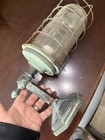 Antique Industrial Cage Light Explosion Proof Cleveland Edwards Co Thick Glass