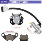 Hydraulic Brake Master Cylinder Caliper Kit For Kt196 196cc 6 5hp Go Kart Cart 