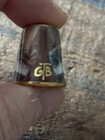 Lord s Last Supper Thimble Porcelain Signed Gtb Collectible Religious