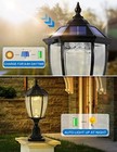 Solar Post Lights Outdoor Solar Lamp Post Light For Gate Porch stone Pillar Wate