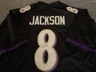Lamar Jackson Signed Baltimore Ravens Nfl Custom Jersey Coa Auto Nice      
