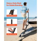 Uimoso Heavy Duty 3-step Boat Trailer Ladder With Handle And Bottom Mount