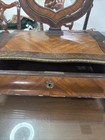 Victorian Art Nouveau Vanity Dresser Top Jewelry Shaving Swivel Mirror Drawer