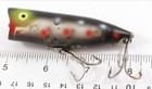 Vintage Heddon Fish Flash Spots On Black Chugger Spook Lure Ff 9540 Sob Rare