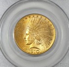 1910-d Gold Indian Head  10 Coin Certified Pcgs Ms 63   Old Green Holder