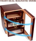 Cigar Humidors  Cedar Wood Humidor For 150cigars With Digital Hygrometer drawers