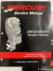 2005 Mercury Service Manual 200 225 250 275 Verado 4-stroke - 6 Manual Set