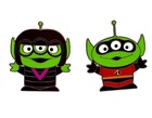 Disneyland Paris Pixar Alien Remix 2 Pin Set 2020 Edna Mode Mr  Incredible