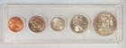 1960 Us Mint 5-coin Uncirculated Set In Whitman Case 90  Silver
