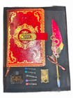 Feather Pen Ink Set With Quill Pen   And Notebook