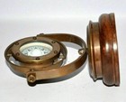 Vintage Binnacle Gimballed Compass Brass Nautical Gimbal Compass Ship s