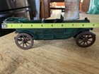 A c  Williams Antique Cast Iron 9    Open Air Touring Car Green Paint Red Spokes