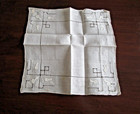 Vintage Lot 8 White Wedding Embroidered Floral Irish Linen Cotton Unused Hankies