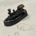 Vintage Pewter Metal  Train Engines Miniature Lot Of 6