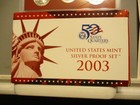 2003-10 Coin United States Silver Proof Set In Mint Package With Coa silver