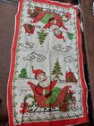 Vintage Linen Christmas Tea Towel  Ideal For That Vintage Christmas Theme 