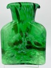 Blenko 384 Special Edition Water Bottle spring Green W frit - St  Patrick   s Day 
