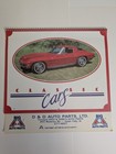 C1988-89 Classic Cars Calendars Big A Auto Parts Cedar Falls Ia Corvette Impala