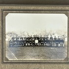 Vtg 1929 Ohs High School Football Team Photo Fritsch Studio Leather Helmets  K-4