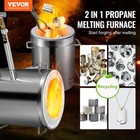 Vevor 12kg Propane Smelting Furnace Kit Melting Furnace Double Burners 2700   