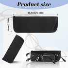 4 Pack Slip In Eyeglasses Cases  Black Glasses Case For Travel  Soft Eyeglass Po