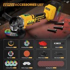 Cordless Angle Grinder For Dewalt 20v Max 4-1 2  5  Brushless 22pcs Complete Kit