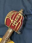 Estate Find Revolutionary War Officer Basket Hilted Sword With Scabbard