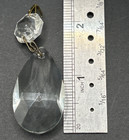 Set Of 4 Antique Clear Cut Crystal Prisms Chandelier Lamp Parts Suncatcher 1 5   
