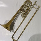 Bach 42b Gl Tenor Bass Trombone Bb f Large Bore 8 5in Bell Adjusted  Used