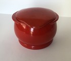 Htf Rare Universal Cambridge Red Orange Lidded Container Refrigerator Pottery