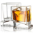 Joy Jolt Carre Whiskey Glasses Set Of 2
