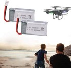 2pcs 3 7v 600mah 25c Lipo Battery Xh2 54 W  Usb Charger For Rc Quadcopter Drone