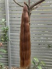 Double False Tail Dark Chestnut Genuine Horse 80cm 32    False Horse Tail 360g