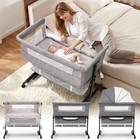 3 In 1 Baby Bedside Sleeper Bassinet  3 Adjustable Heights Rocking Crib