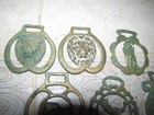 Vintage Brass Horse Harness Medallions Bridle Saddle Lot Of 7 Solid Brass